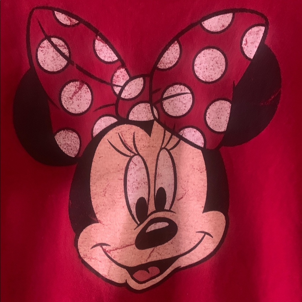 Disney Red Minnie Mouse Short Sleeve Tee - Picture 2 of 4